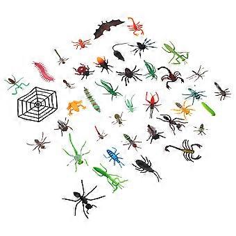 Realistic Bugs Figures Simulation Toy for Kids Educational Use 156Pcs