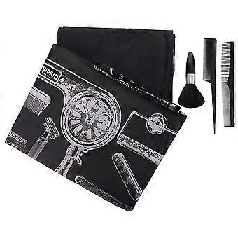 Hairdressing Tools Hair Removal Brush for Haircut 5Pcs Black Cape Kit