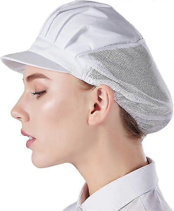 pc Chef's Cap Unisex Kitchen Hat with Net for Workshop [MI]