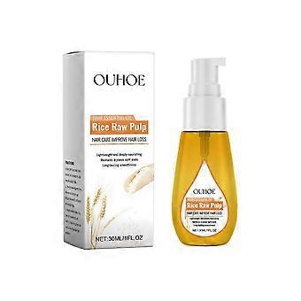 Ouhoe Rice Washing Water Hair Care Oil Repair Hair Tail Moisturizing Hair Natural Fluffy Soft Gloss Hair Care Essential Oil