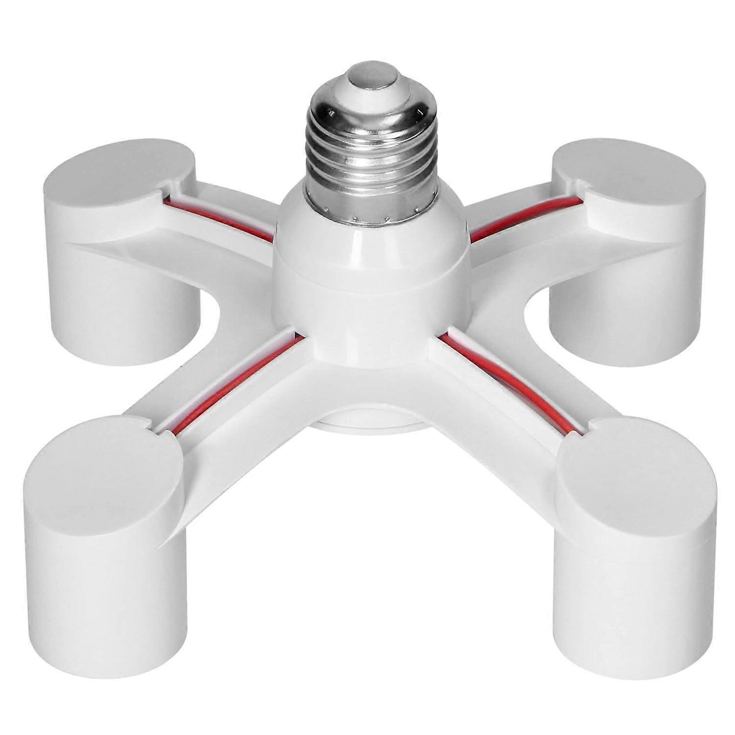 E27 Socket Extension Adapter, E27 Bulb Socket Holder, Multiple E27 Bulb Holder with Base and E27 Socket, Multi-Bulb Socket