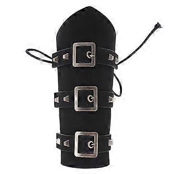 Riding Wristband Bracers Punk Style Artificial Armguard for Outdoor Use
