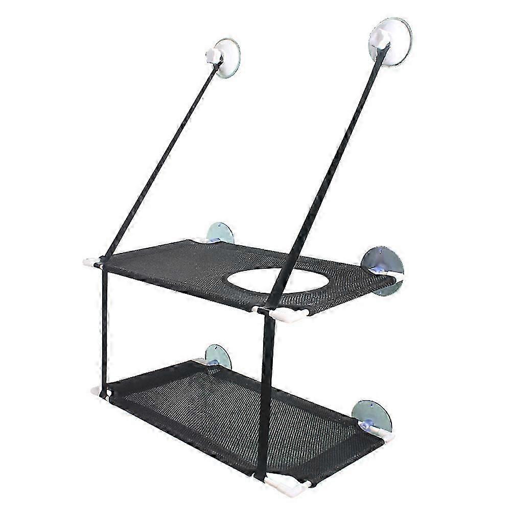 Double Layer Cat Window Hammock with Strong Suction Cups