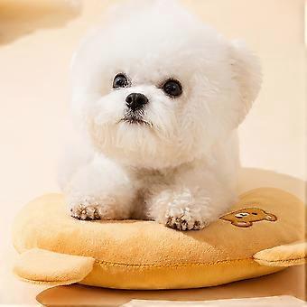 U-Shaped Pet Pillow Soft Plush Neck Support Cushion, Calming Anxiety Relief Bed for Dogs Cats, Cartoon Bunny and Avocado Design, Cozy Winter Fall
