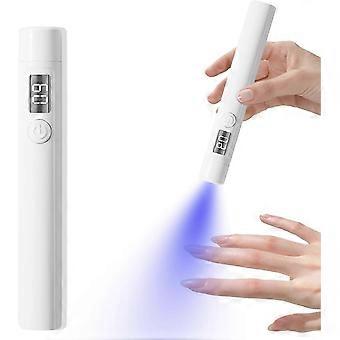 Handliche UV-Nagellampe, Mini, tragbar, kabellos, wiederaufladbar, schnelle Aushärtung per LED, Ein-Knopf-Bedienung, für Gelnägel, Maniküre zu Hause