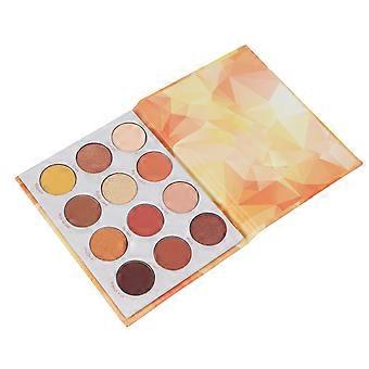 Warm oogschaduwpalet met 12 mengbare tinten voor dagelijkse, feestelijke, kantoor- en avondlooks.