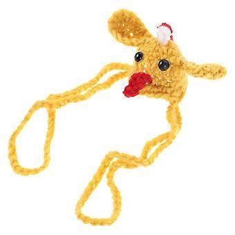 Scalda naso all'uncinetto per l'inverno, grazioso coprinaso a forma di uccello per attività all'aperto con tempo freddo, accessori per lo sci, giallo