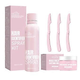 Spray d'identification des cheveux à chaud, crème nettoyante apaisante pour le visage, saveur florale de pêche