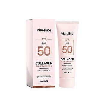 2pcs Collagen Sunscreen, Gentle Protection, Lightweight & Hydrating, Fast Absorbing, Non-pore-clogging, Long-lasting Sun Protection