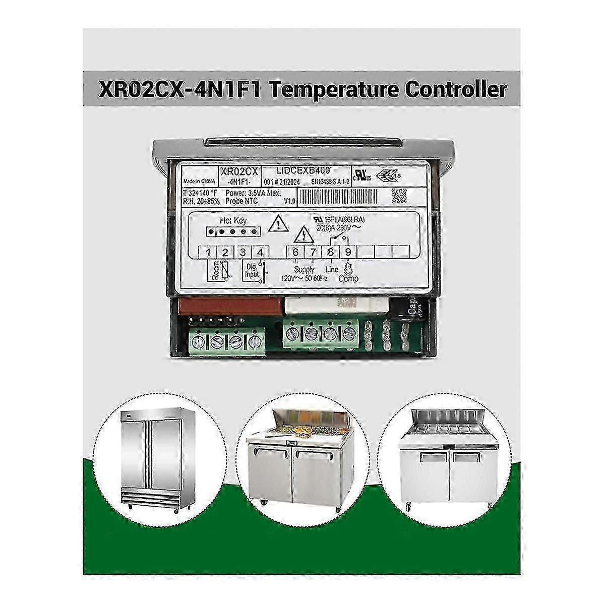 Temperature Controller for Refrigerators XR02CX-4N1F1 with Precise Regulation 26-27