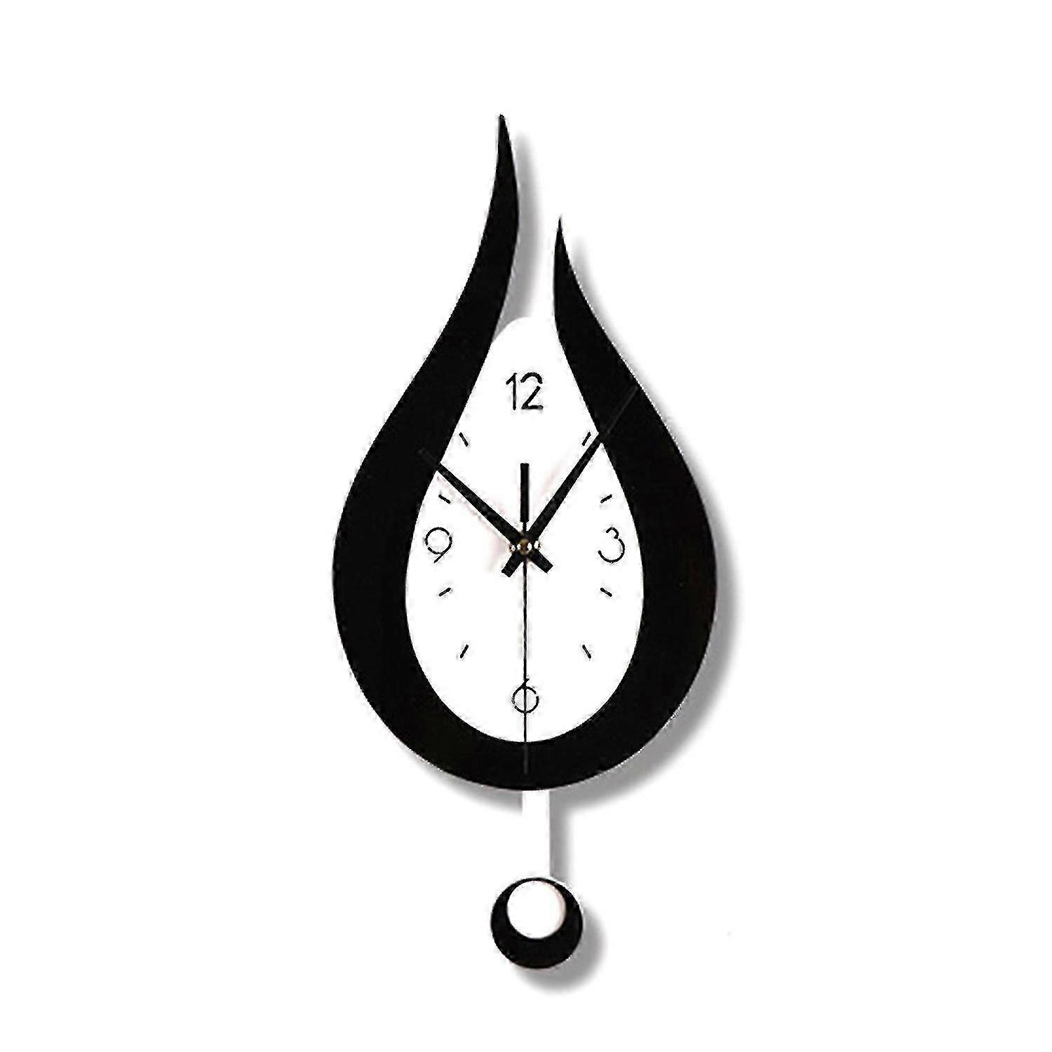 Modern Water Dropping Design Wall Clock Creative Acyrlic Pendulum Clock