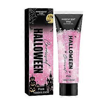 Halloween Glitter Gel Rosa Shimmer Sminke