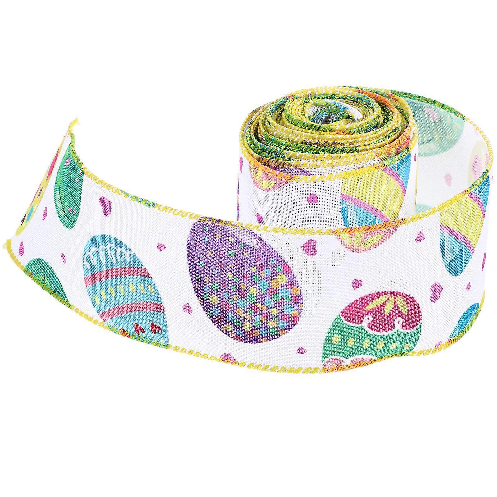 Vibrant Easter Ribbon For Craft Projects Multi Colored Decoration 5 Rolls Easy To Use