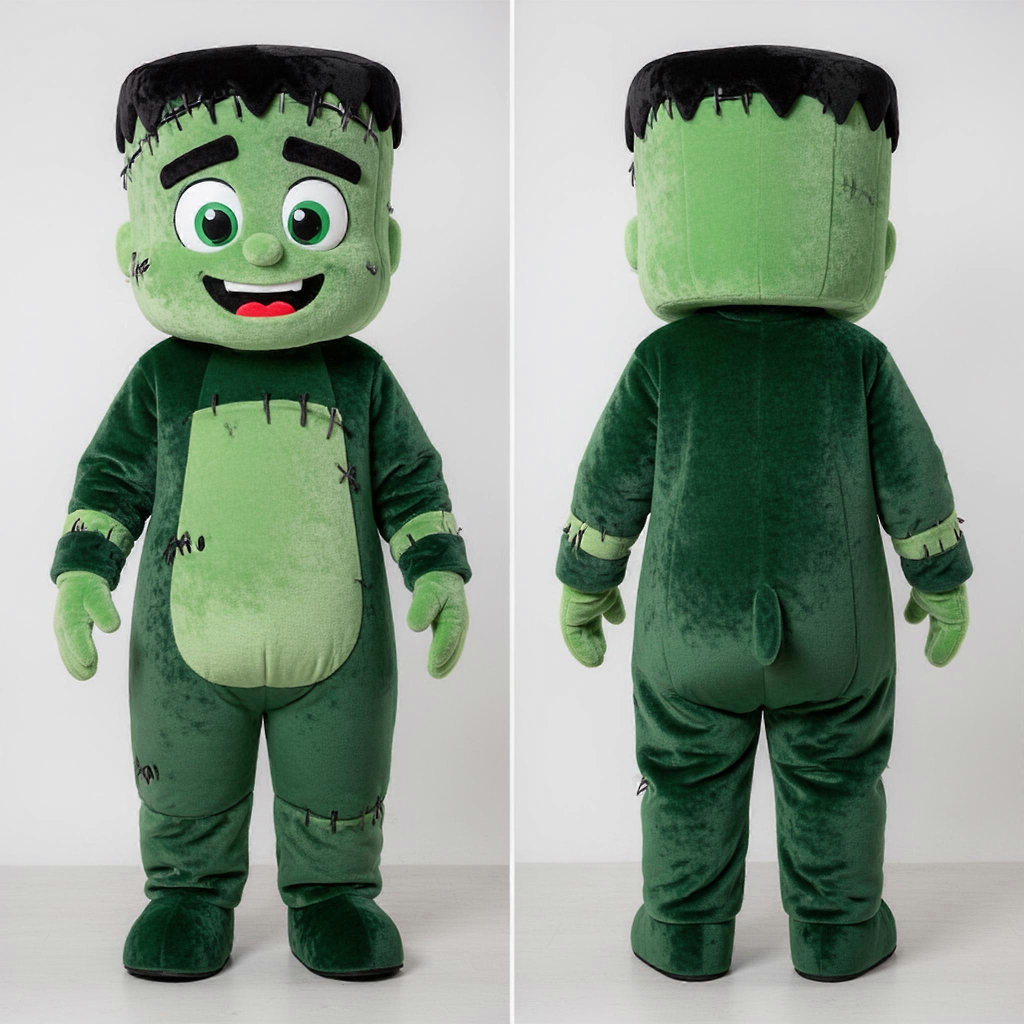 MASTICOT Forest Green Broad Shouldered Frankenstein Mascot