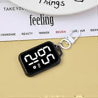 1 stuk LED sleutelhanger zakhorloge met digitaal display, elektronisch horloge voor jongeren, studenten, rugzakken, sleutels, hanger, uurwerk, cadeau
