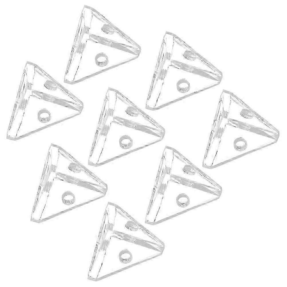 8Pcs Acrylic Display Case Triangle Corner Connectors