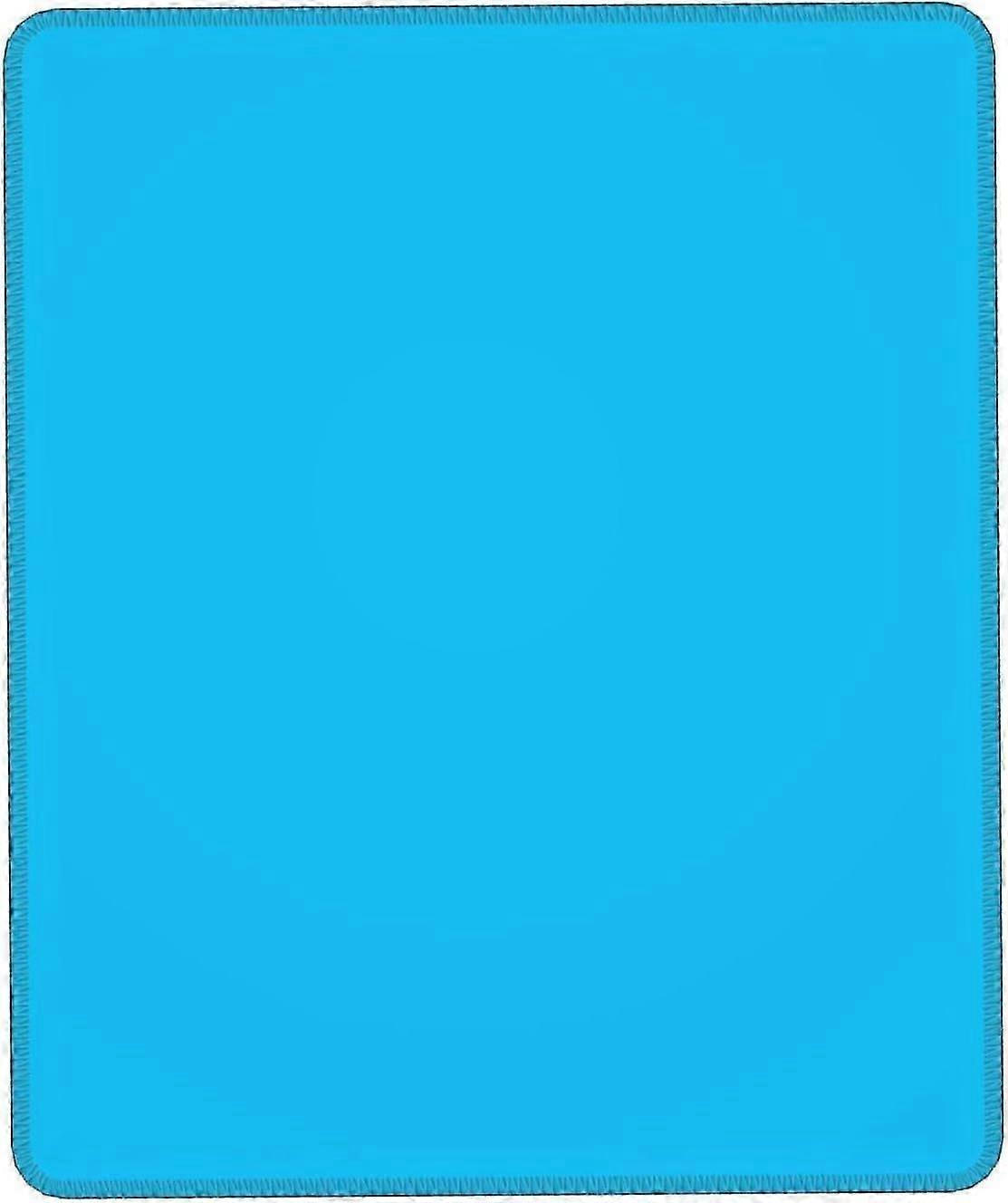 Z8 Solid Color Light Blue,Mouse Pad with Antifray Stitching, Waterproof Surface &