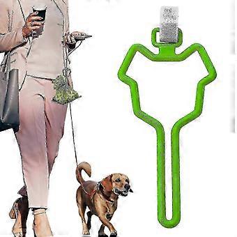 R8 SLKXV Dog Poop Bag Dispenser Holder, Bone-Shaped Hands-Free Dispenser with Adjustable Strap for Dog Waste Bags