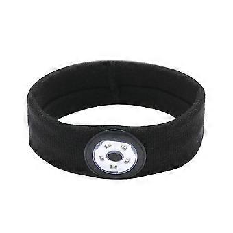 Fascia per la testa sportiva e fitness con lampada frontale a LED ricaricabile, fascia antisudore per uomo e donna, per corsa, ciclismo, jogging, camminata
