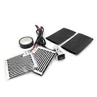 Motorcycle Handlebar Heater Warmer Pads 12V Adjustable with Switch Control