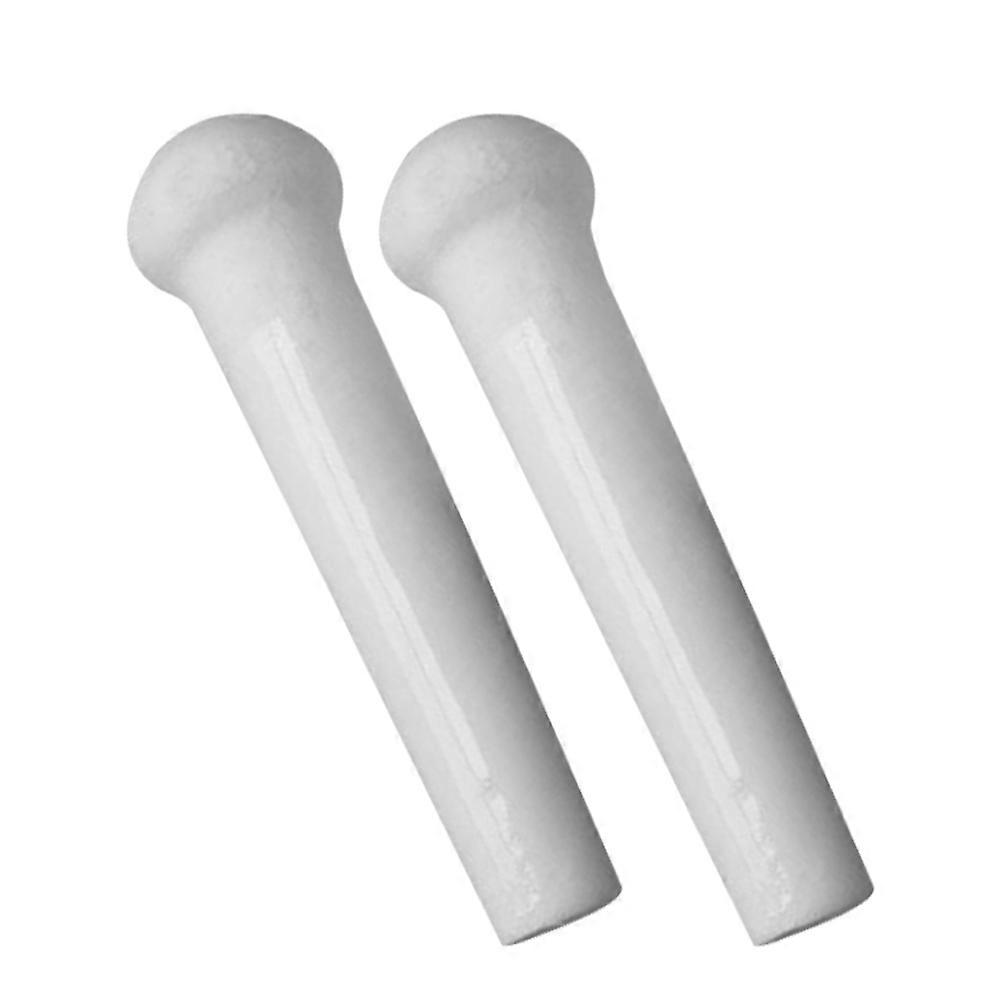 White Ceramic Pestle for Garlic Grinding Tool 4Pcs Practical Kitchen Use