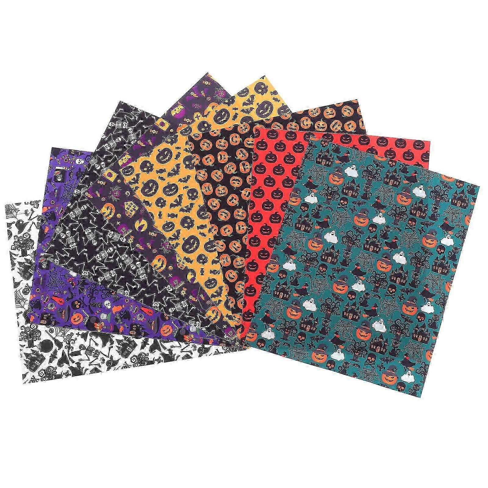 DIY Sewing Tools Accessory 32Pcs Halloween Themed Assorted Fabric Patchwork