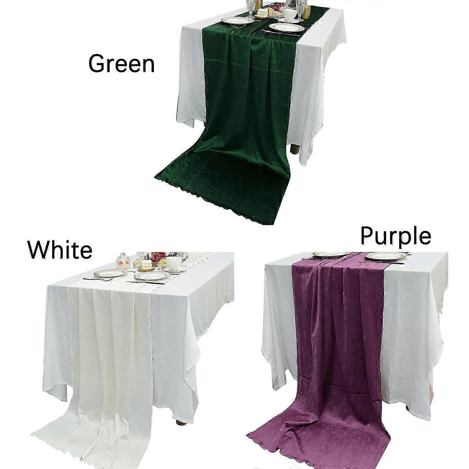 Wrinkle-Resistant Velvet Runner