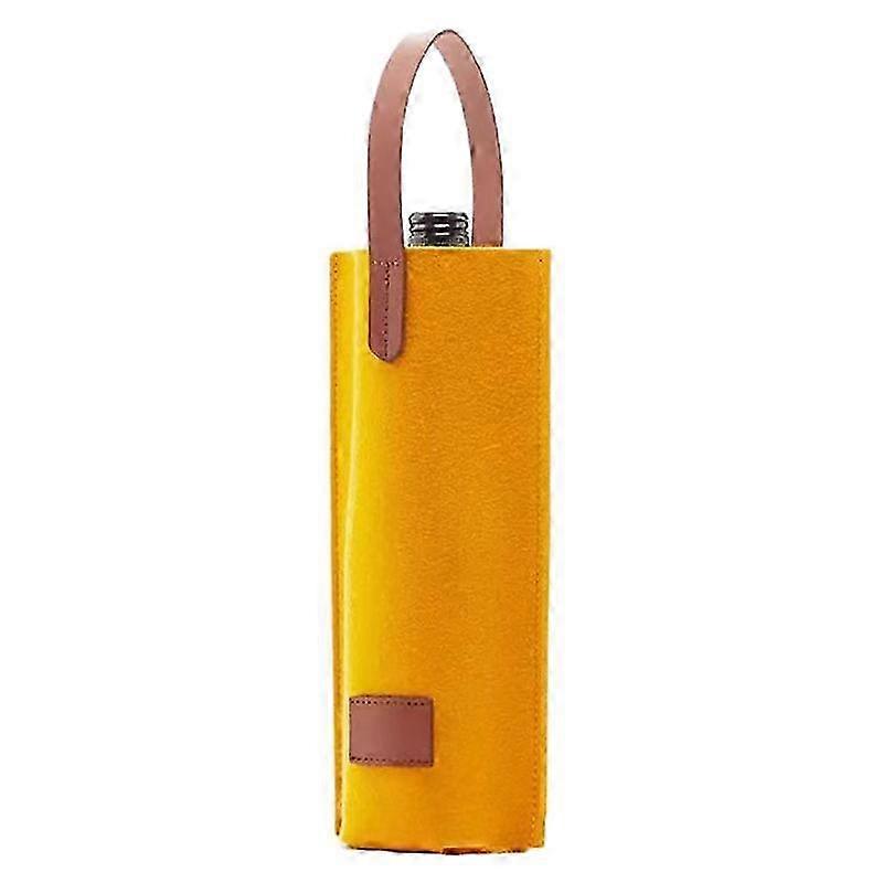 Single-Bottle Felt Wine Carrier