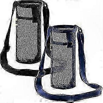 Adjustable Strap Portable Mesh Bottle Holder for Outdoor Use