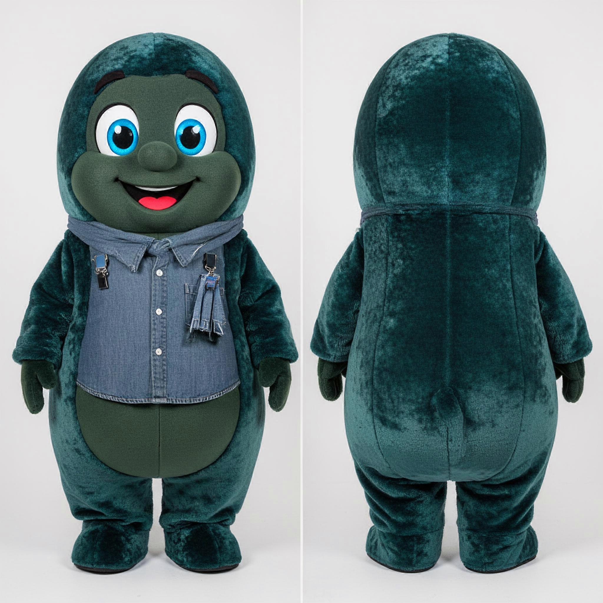 MASTICOT Velvety Green Bean Mascot