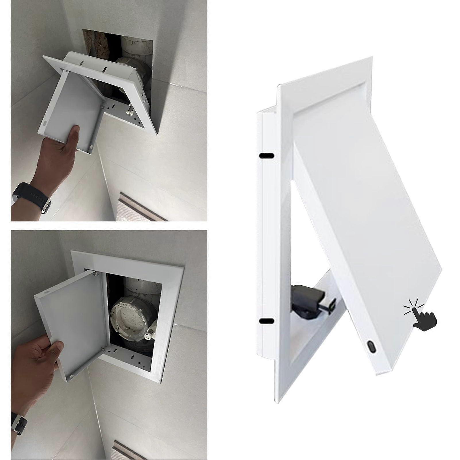 Access Panel 35.5x40cm Flush Mount Wall Access Door for Plumbing, Easy Click Open Rectangular Design