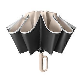 Compact Umbrella with UV Protection Canopy, Windproof Auto Fold Design for Travel, Beach, Camping