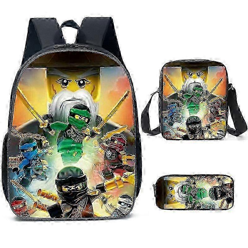 Ninjago Anime Backpack Set Durable Lightweight