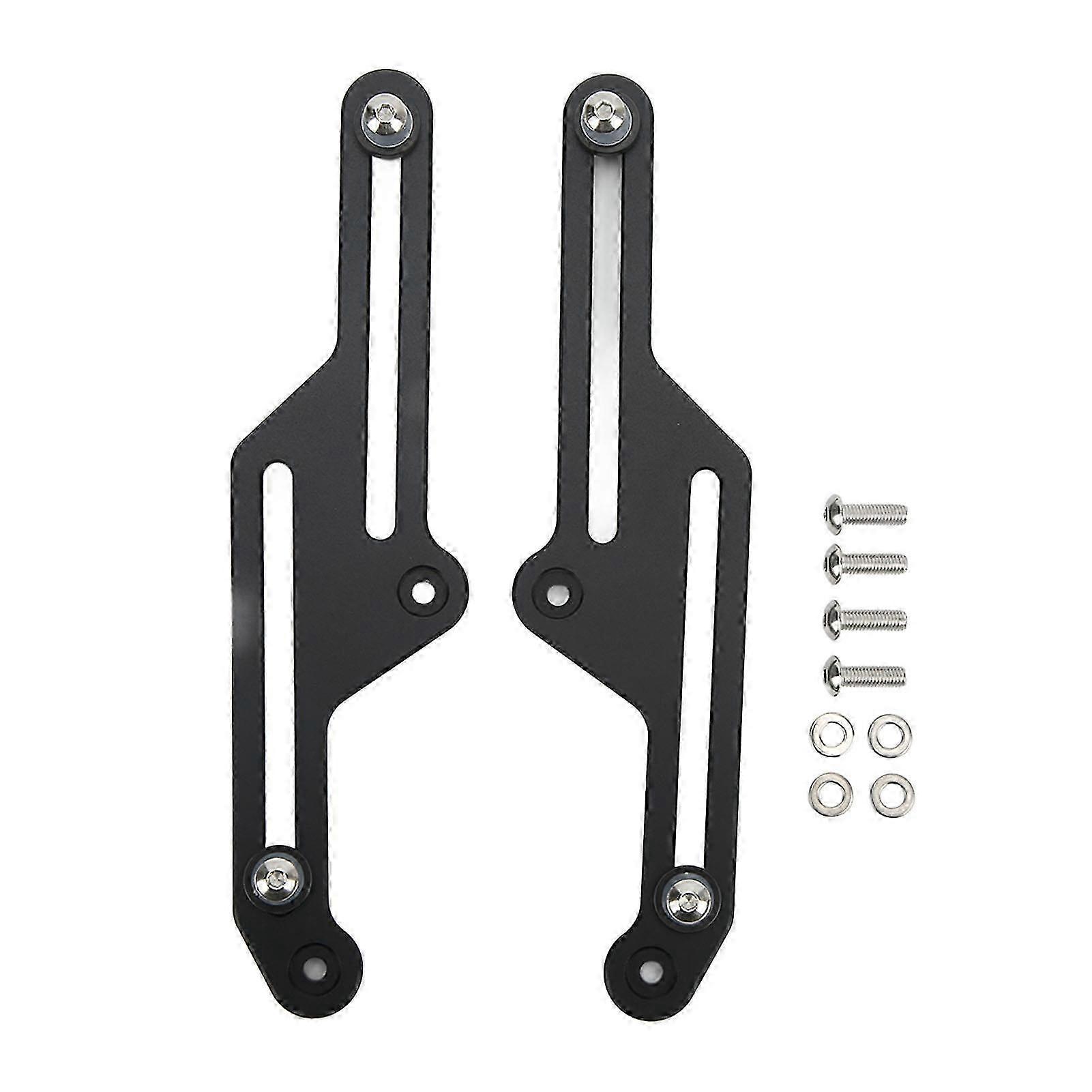 Pair Motorcycle Adjustable Windshield Bracket Anodized Black Replacement for Tenere 700 XT700Z 2019?2021