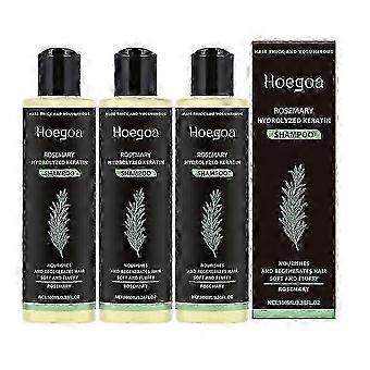 3X Rosemary Shampoo for Hair Thickness, Volumizing Strengthening Formula with Hydrolyzed Keratin, Reduces Breakage for Fuller Hair.A1
