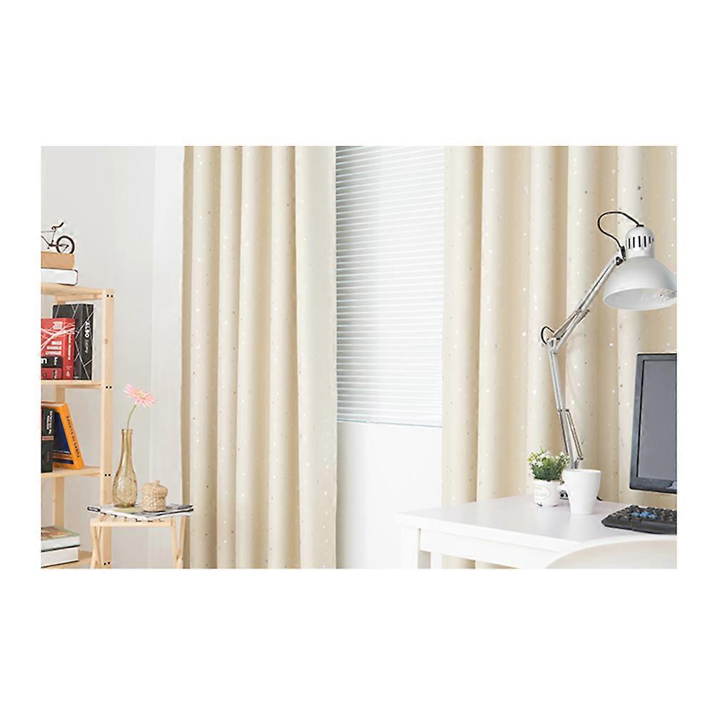 Blackout Window Curtains Stars Printed for Window Shielding