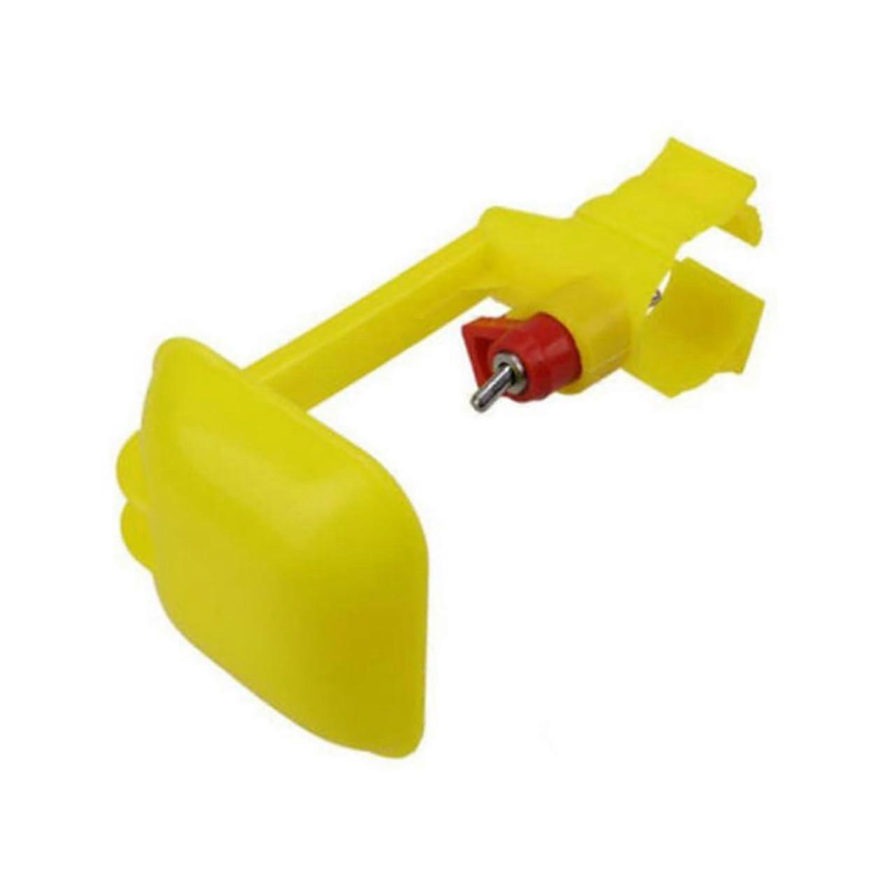 10pcs Automatic Chicken Waterer Cups for Poultry, Efficient Waste Reduction Design, Yellow