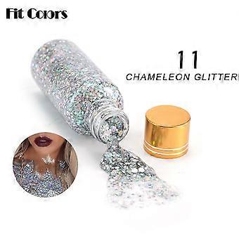 Fit Colors Chameleon Glitter Gel, 30 ml, farge 11, egnet for sminke på ansikt, kropp og til festivaler.