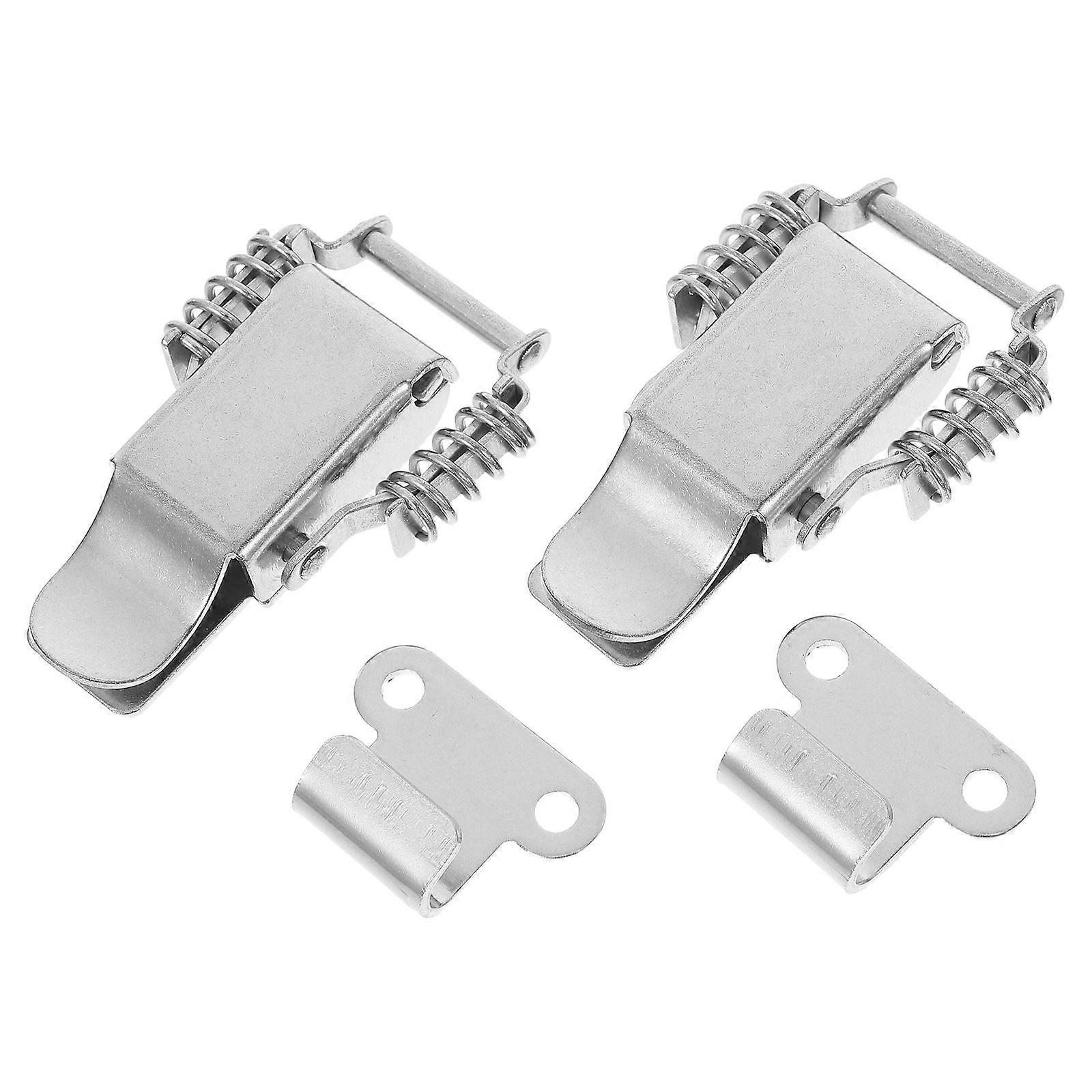 Compression Spring Toggle Latch Toolbox Lock Stainless Steel 2Pairs Set