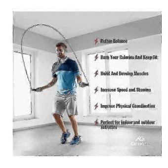 Jump Rope Skipping Rope compatible with Workout, Jumping Rope Jump Ropes compatible with Fitnessblue-Good