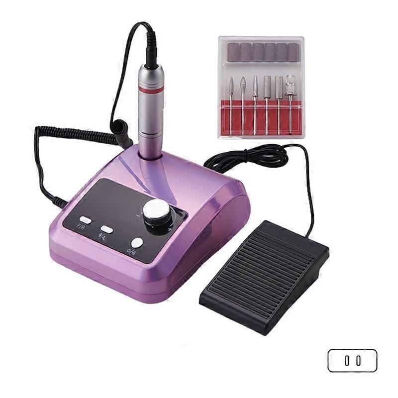 Electric Nails Drill Machine Set Rechargeable Nails Drill with Nails Drill Bits Adjustable Speed Manicures Tool