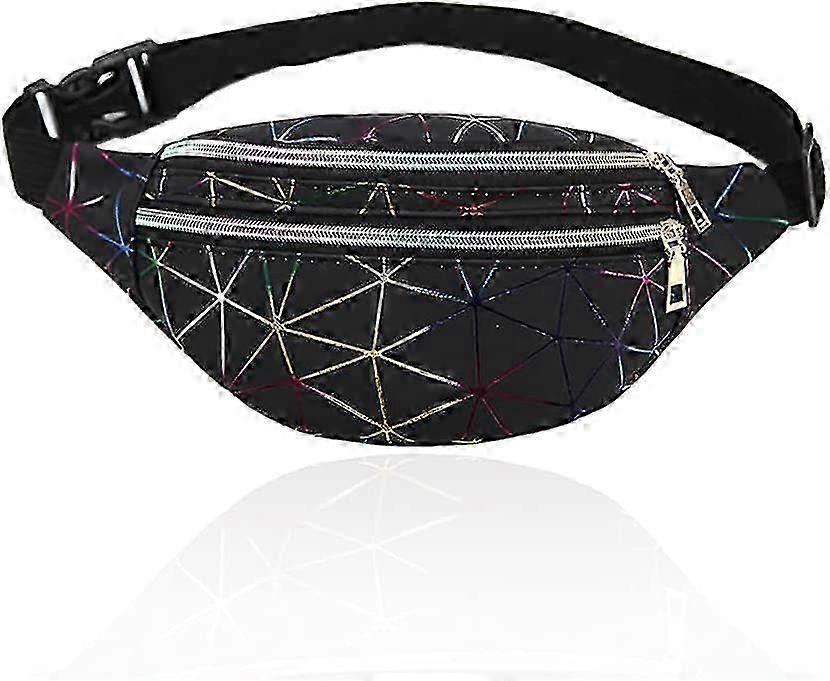 Reflective Geometric Belt Bag
