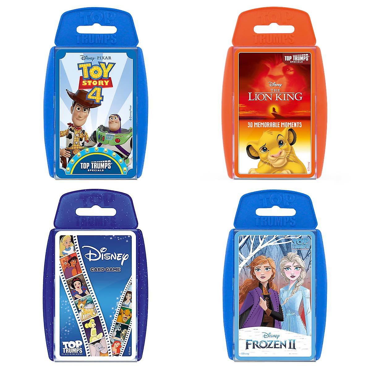 Disney Movie Magic Top Trumps 4 Pack Card Game Bundle