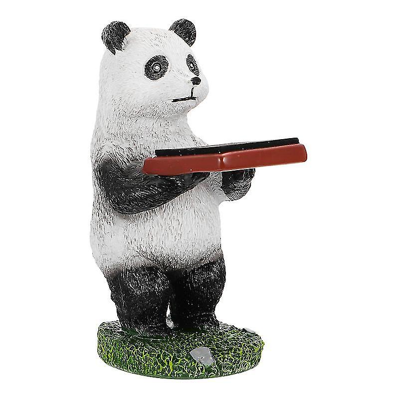12.2X8x5.7cm Panda Retail Display Props & Models 1pc Desktop Resin Craft Ornament Cartoon Animal Dec