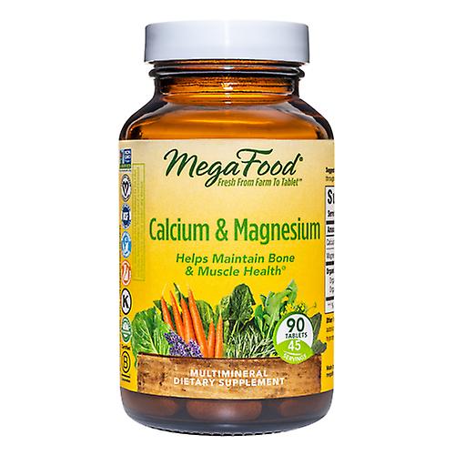 MegaFood الكالسيوم والمغنيسيوم ، 90 قرص (حزمة من 1)