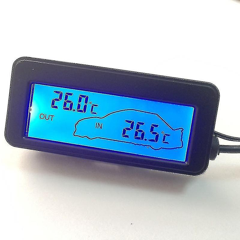 12v Mini Temperature Sensor Lcd Car Digital Thermometer Auto Temperature Indoor Outdoor Meter Gauge Instruments Betterlifefg