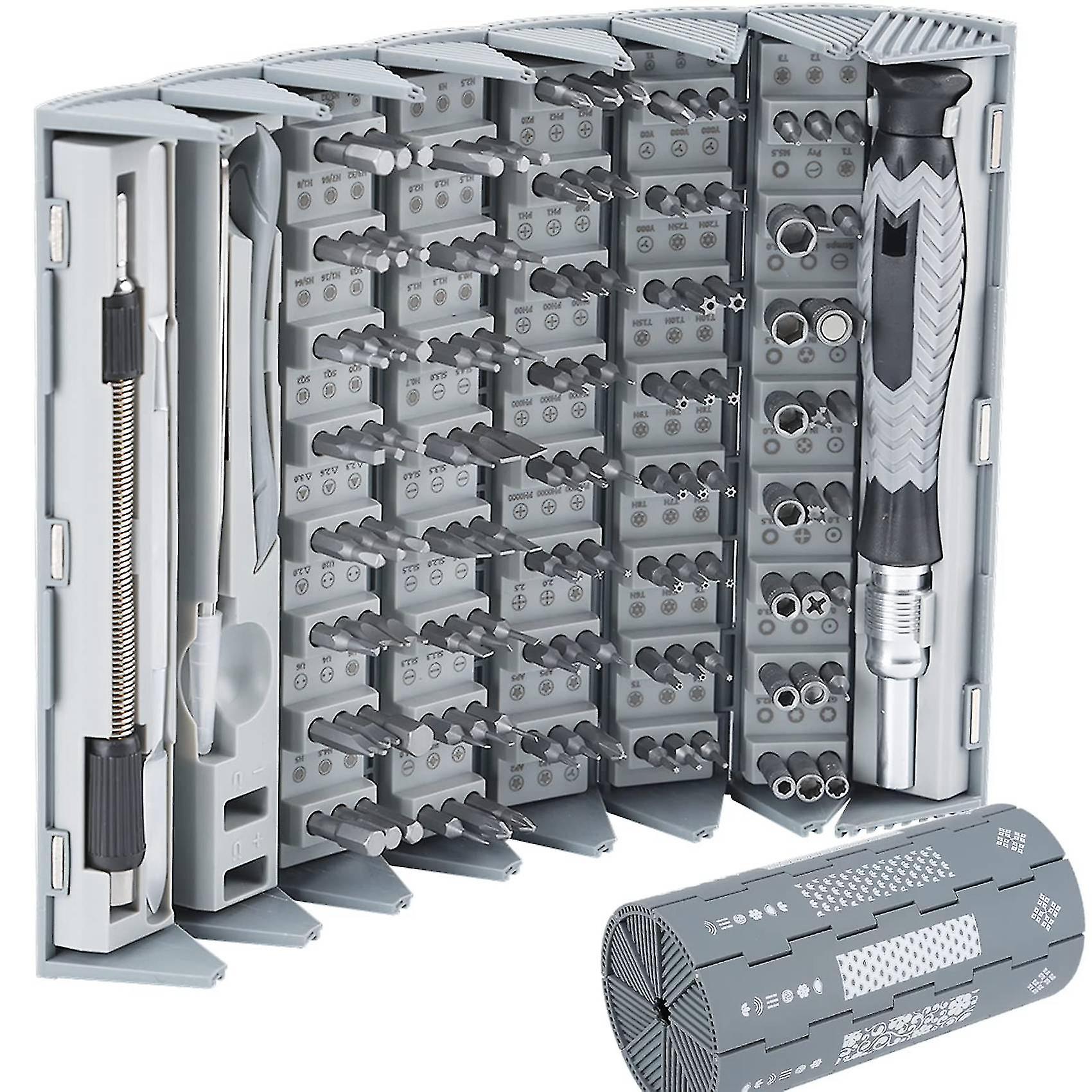 126 Pcs Portable Multifunctional Manual Screwdriver Set Kit For Phones, Tablets, Computers, Watches