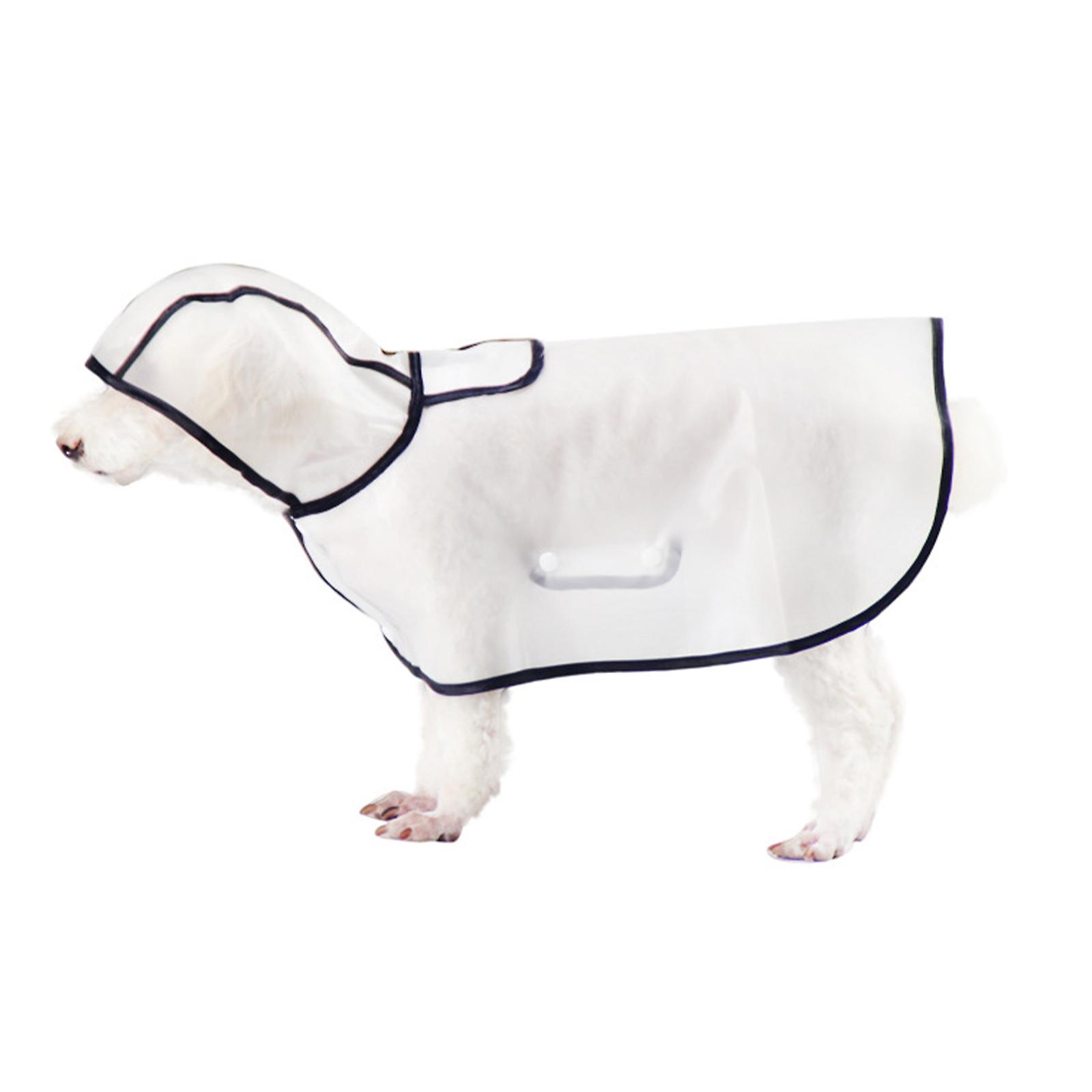 Capa de chuva do cão, portátil impermeável transparente cão Rainwear para cães pequenos, médios, grandes, leve respirável jaqueta de chuva filhote de cachorro chuva Poncho Cabo