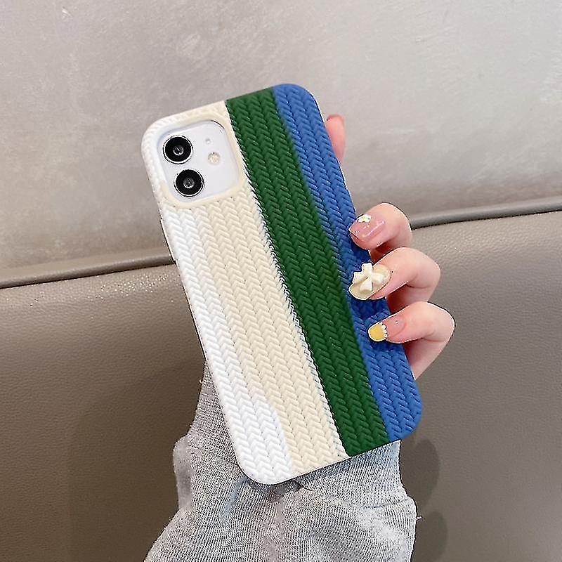 For Iphone 11 Pro Herringbone Texture Silicone Protective Case(black)