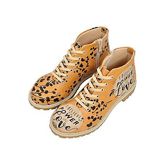 Women Vegan Leather Green Sneakers You are a Sleepy Red Panda Sneakers
